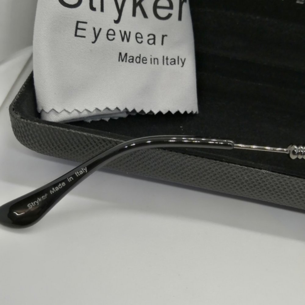 BNIB Stryker Gun Half Rimless Sunglass with Gray Gradient lenses - Picture 7 of 10